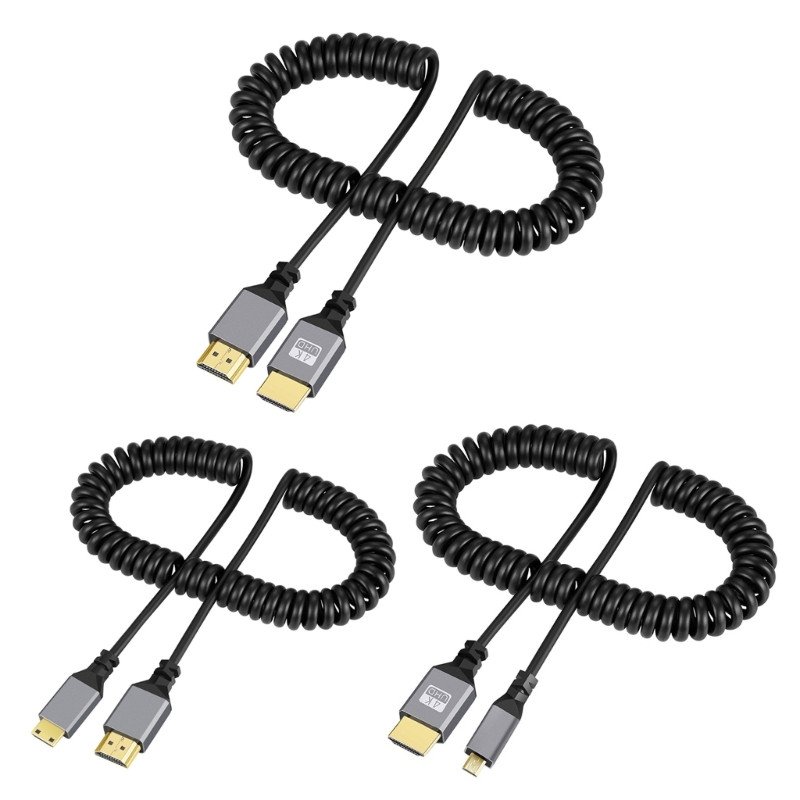HDMI  CABLE  PREMIUM SPIRAL 2.4M