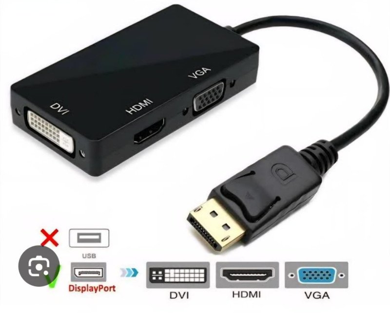 DP 3 IN 1 ( DVI + HDMI + VGA )